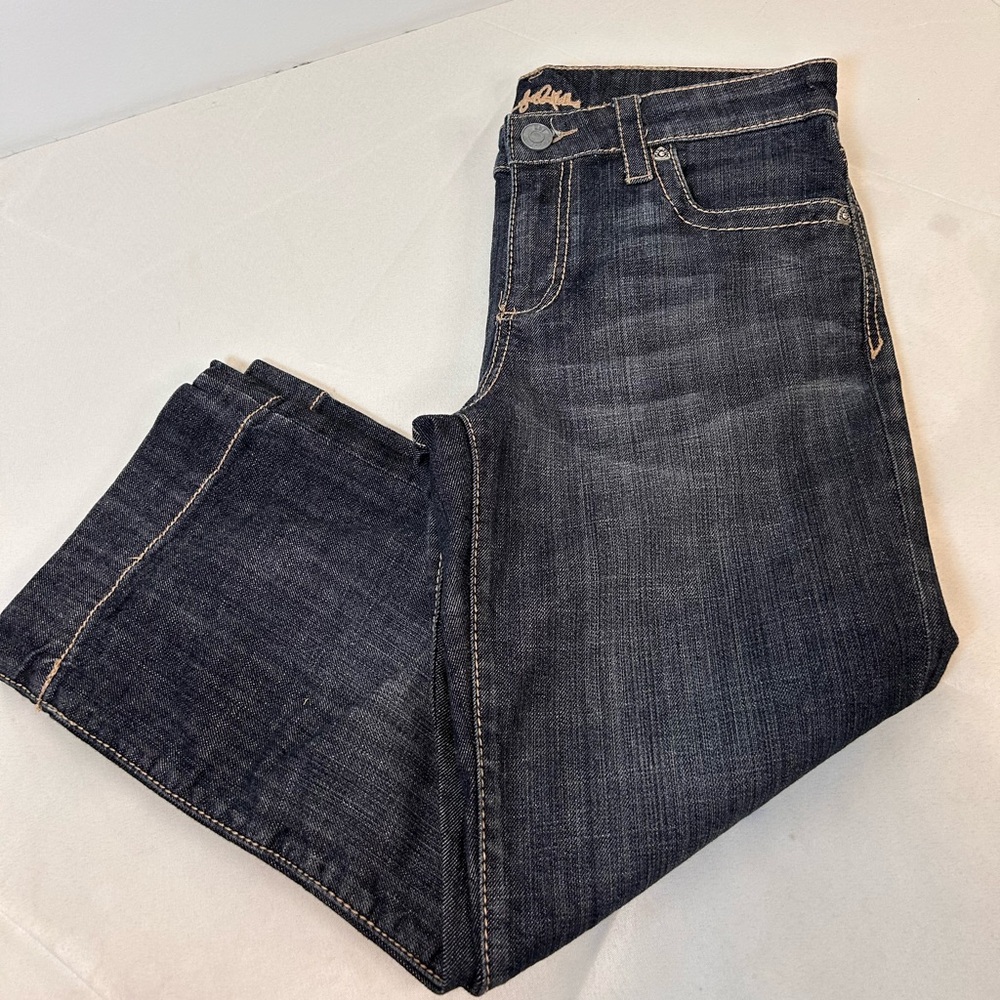 Kut‎ from the Kloth capri style wide leg dark wash jeans Women’s Size 6